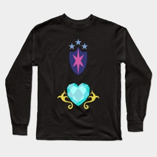 My little Pony - Shining Armor + Princess Cadence Cutie Mark V2 Long Sleeve T-Shirt